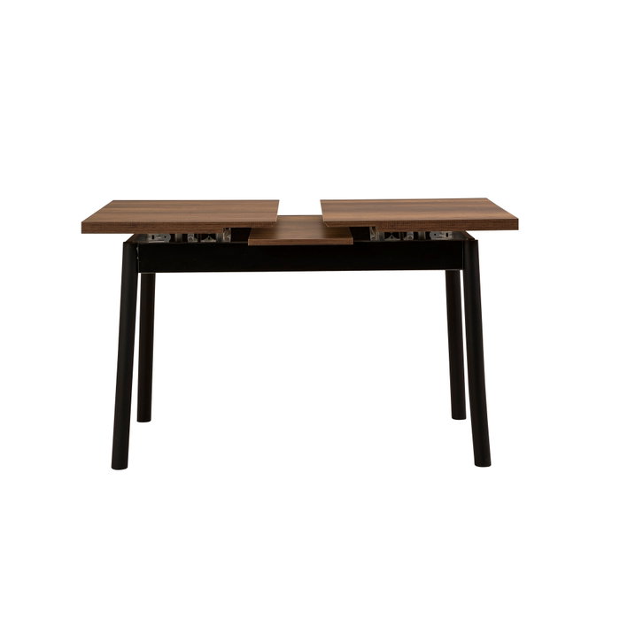 Hanah Home Oliver Open - Barok Black Mesa de Comedor Extensible